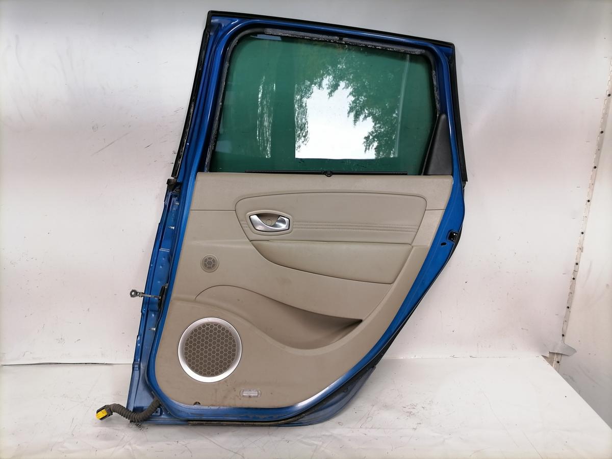 Renault Scenic 3 original T&uuml;r hinten rechts TERNA Blue Extrem Rohbau Bj.2009